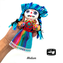 Load image into Gallery viewer, Handmade Otomi Lele Doll / Muertacita Plush Muertolandia.com