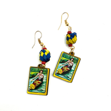 Load image into Gallery viewer, Handmade Mexican Earrings - La Lotería Jewelry Mexico La Chalupa B