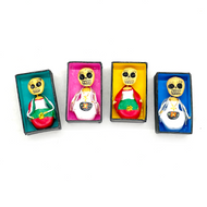 Handmade Mini Magnet Coffin People - Doñas de Mexico (4 Pack) Art & Decor Mexico   