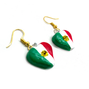 Handmade Earrings - Corazón Mexicana