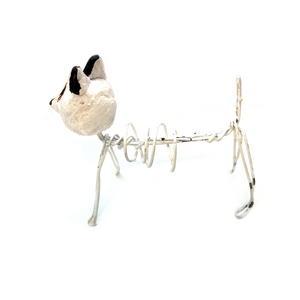 Handmade Mexican Figurine - Wire Dog Calaca