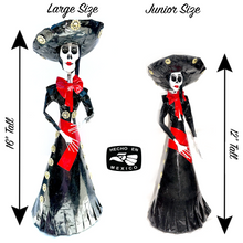 Load image into Gallery viewer, Mexican Handmade Paper Maché - Catrina Mariachi Charra Art &amp; Decor Muertolandia.com   