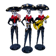 Mexican Handmade Paper Maché - Catrin Mariachi Charro Art & Decor Muertolandia.com   