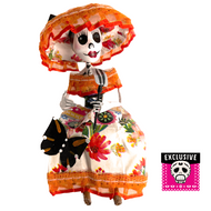 Mexican Handmade Paper Maché - Catrina En La Cocina Art & Decor Muertolandia.com   