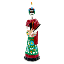 Load image into Gallery viewer, Mexican Handmade Candle - Frida Catrina Art &amp; Decor Muertolandia.com Falda Dos  