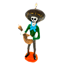 Load image into Gallery viewer, Mexican Handmade Candle - Mariachi Los Muertos Art &amp; Decor Muertolandia.com Aguila Real 05  