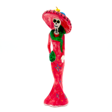 Load image into Gallery viewer, Mexican Handmade Candle - La Catrina Art &amp; Decor Muertolandia.com Pink 5  