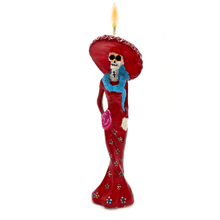 Load image into Gallery viewer, Mexican Handmade Candle - La Catrina Art &amp; Decor Muertolandia.com A  