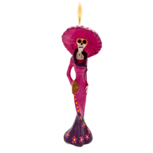 Load image into Gallery viewer, Mexican Handmade Candle - La Catrina Art &amp; Decor Muertolandia.com E  