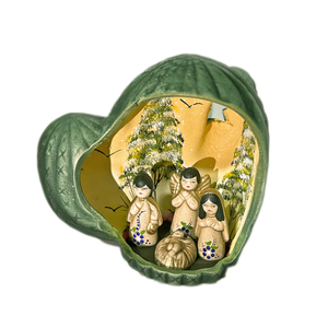 Mexican Handmade Nativity Natividad Scene - Nopal Nacimiento