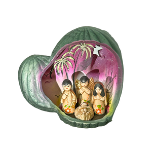 Mexican Handmade Nativity Natividad Scene - Nopal Nacimiento