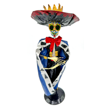 Load image into Gallery viewer, Mexican Handmade Paper Maché - Mariachi Los Muertos - El Rey Art &amp; Decor Muertolandia.com   