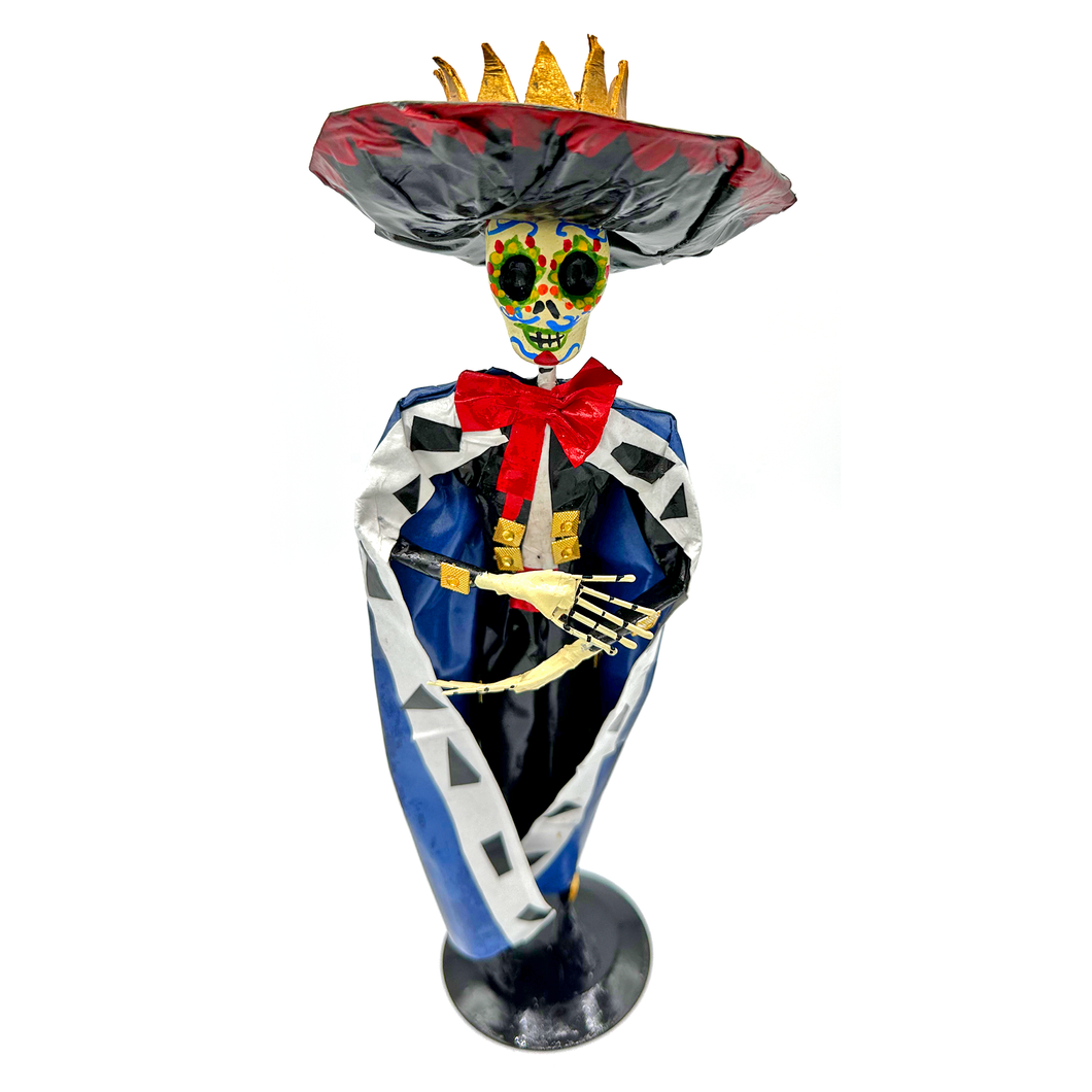 Mexican Handmade Paper Maché - Mariachi Los Muertos - El Rey Art & Decor Muertolandia.com   