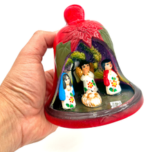 Load image into Gallery viewer, Mexican Handmade Nativity Natividad Scene - Campana Bell Nacimiento Art &amp; Decor Muertolandia.com