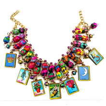 Load image into Gallery viewer, Handmade Mexican Necklace - La Lotería Jewelry Mexico 3