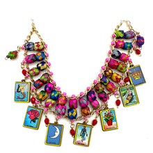 Load image into Gallery viewer, Handmade Mexican Necklace - La Lotería Jewelry Mexico 4