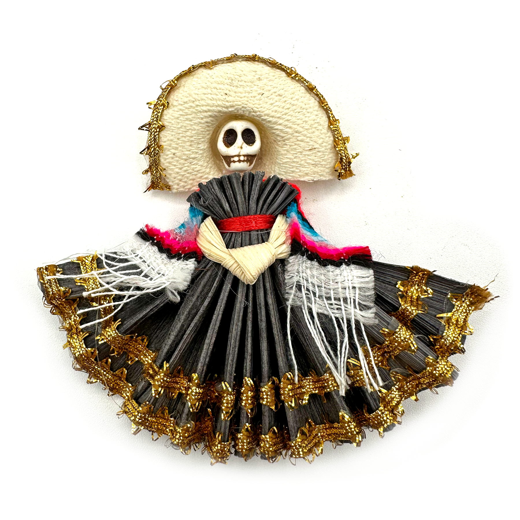 Handmade Mexican Folklorico Corn Husk Catrina Magnets : Hijas de Jalis Muertolandia.com Handmade Mexican Folklorico Corn Husk Catrina Magnets : Hijas de Jalis Muertolandia.com