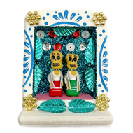 Handmade Shadow Box Nicho - Mariachi Hijas De Jalisco Shadow Boxes Mexico CC