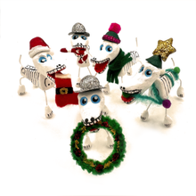 Load image into Gallery viewer, Handmade Mexican Pets - Christmas Navidad Dogs Art &amp; Decor Muertolandia.com