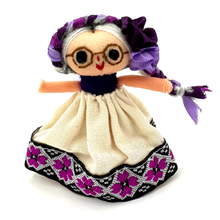 Load image into Gallery viewer, Handmade Otomi Lele Doll / Abuelita Plush Muertolandia.com Nuetral