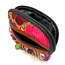 Load image into Gallery viewer, Handmade Double-Zip Coin or Phone Purse - Mayan Worry Doll / Muñecas Quitapena Totes &amp; Purses Muertolandia.com