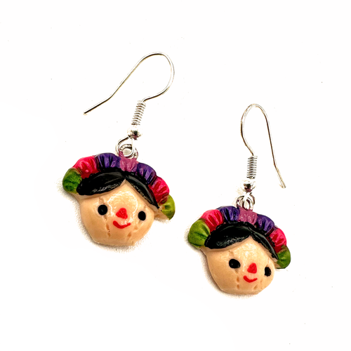 Handmade Mexican Earrings - Porcelana Fría - Mexican Heritage Collection Jewelry Mexico Lele