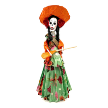 Load image into Gallery viewer, Mexican Handmade Paper Maché - Catrina - La Adelita Art &amp; Decor Muertolandia.com