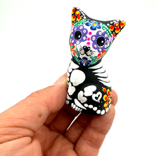 Load image into Gallery viewer, Handmade Mexican Calavera Cat Art &amp; Decor Muertolandia.com