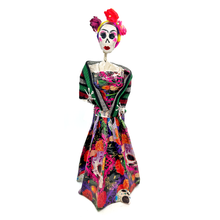 Load image into Gallery viewer, Mexican Handmade Paper Maché - La Calavera Catrina - Doña Rebozo De Santa Maria Art &amp; Decor Muertolandia.com 5