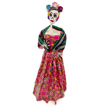 Load image into Gallery viewer, Mexican Handmade Paper Maché - La Calavera Catrina - Doña Rebozo De Santa Maria Art &amp; Decor Muertolandia.com 3