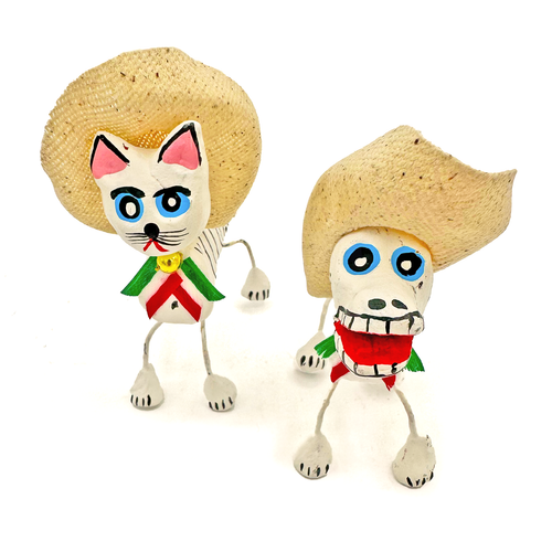 Handmade Mexican Pets - Cowboy Dog or Cat Art & Decor Muertolandia.com