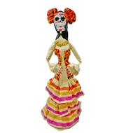 Mexican Handmade Paper Maché - La Calavera Catrina - La Barbi Art & Decor Muertolandia.com