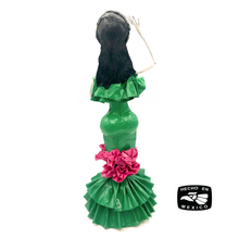 Load image into Gallery viewer, Mexican Handmade Paper Maché – Catrina Hijas de Jalisco – Canto Florido de Lidia Art &amp; Decor Muertolandia.com