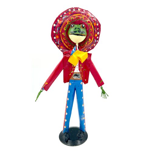 Mexican Handmade Paper Maché - Mariachi Nuevo Real - El Son Del Sapo Art & Decor Muertolandia.com