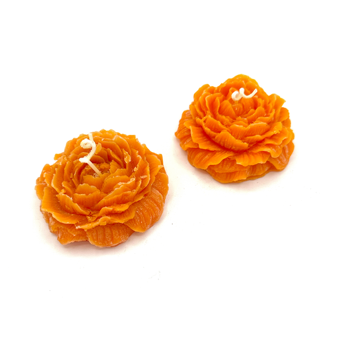 Mexican Handmade Candle - Marigold Cempasúchil (2 Pack) Art & Decor Muertolandia.com