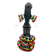 Load image into Gallery viewer, Mexican Handmade Paper Maché – Catrina Hijas de Jalisco – Tricolor de Mayra Art &amp; Decor Muertolandia.com