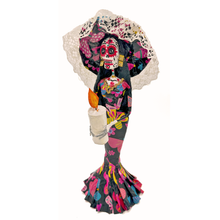 Load image into Gallery viewer, Mexican Handmade Paper Maché – Catrina Hijas de Jalisco – Enciendo Esta Vela