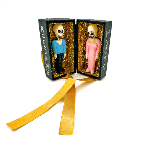 Handmade Shadow Box Nicho - Novios 