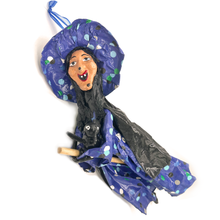 Load image into Gallery viewer, Mexican Handmade Paper Maché - Catrina - Flying Bruja Witch Art &amp; Decor Muertolandia.com