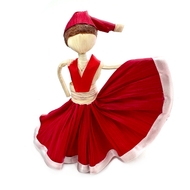 Handmade Mexican Corn Husk Tamal - Christmas Navidad Dancer Art & Decor Mexico LA