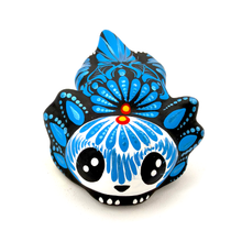Load image into Gallery viewer, Handmade Mexican Calavera Ajolote Art &amp; Decor Muertolandia.com Blue