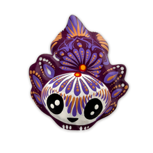 Load image into Gallery viewer, Handmade Mexican Calavera Ajolote Art &amp; Decor Muertolandia.com Lavender