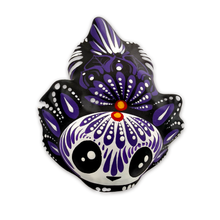 Load image into Gallery viewer, Handmade Mexican Calavera Ajolote Art &amp; Decor Muertolandia.com Purple