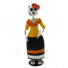 Load image into Gallery viewer, Mexican Handmade Paper Maché – Hello Kitty Catrina Art &amp; Decor Muertolandia.com Yellow