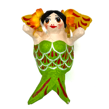 Load image into Gallery viewer, Handmade Paper Maché - Guardian Sirena Angel