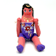 Load image into Gallery viewer, Handmade Paper Maché - Lupita Cartonería Doll Art &amp; Decor Muertolandia.com Purple