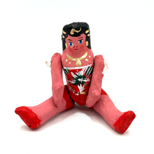 Load image into Gallery viewer, Handmade Paper Maché - Lupita Cartonería Doll Art &amp; Decor Muertolandia.com Red