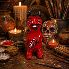Load image into Gallery viewer, Handmade Paper Maché Judas Figure – Red Diablo Art &amp; Decor Muertolandia.com
