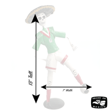 Load image into Gallery viewer, Mexican Handmade Paper Maché - Catrin Mariachi Futbol Mundial