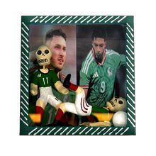 Load image into Gallery viewer, Handmade Framed Shadow Box - Mundial Futbolistas Action
